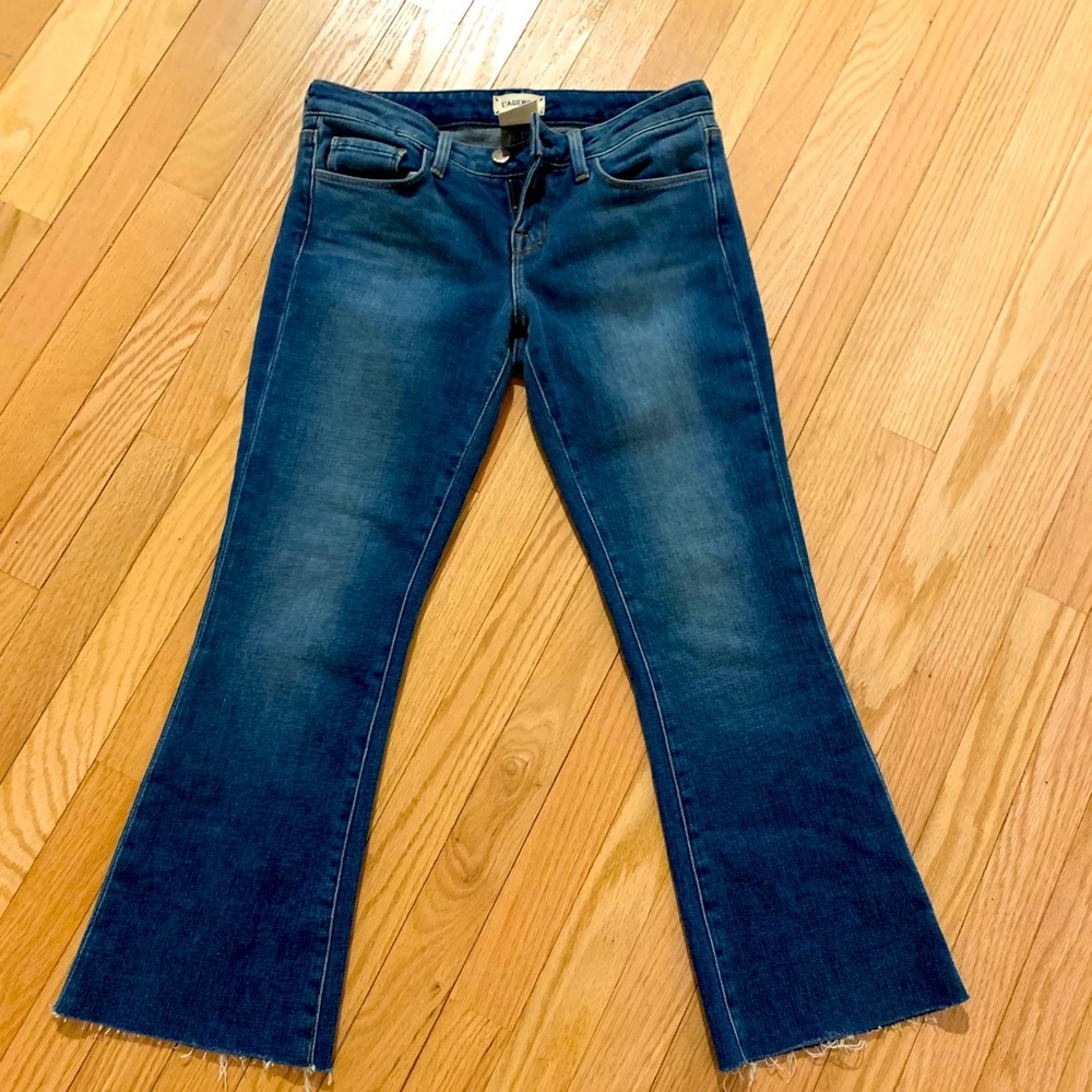L Agence Crop/ Flare Jean
